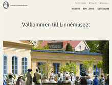 Tablet Screenshot of linnaeus.se